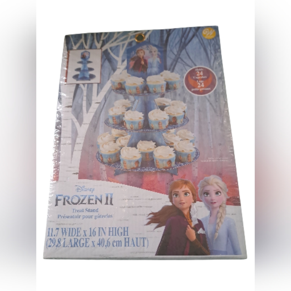 WILTON FROZEN 11 Disney Treat stand birthday cupcakes cardboard sealed package